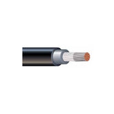 Close-up of 2/0 AWG tinned copper conductor with durable EPR insulation and Hypalon jacket for high-performance inverter applications